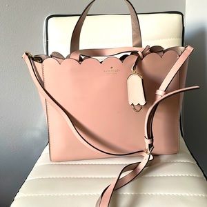 Kate Spade Blush Scallop Tote